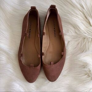 Lucky Brand Toffee Nubuck Aviee Ballet Flats 7
